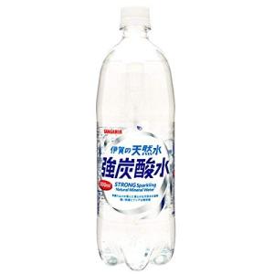 サンガリア 伊賀の天然水 強炭酸水 1000ml×18本 (強炭酸水)