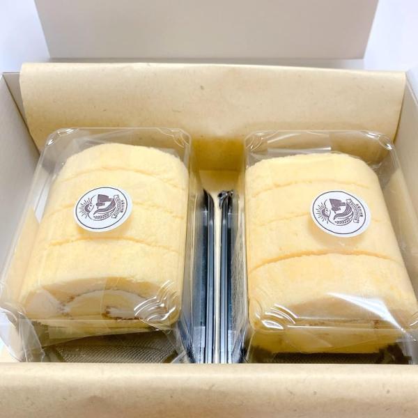 米粉ロールケーキ ハーフ２本入 化粧箱入 スイーツ 長野県木島平米粉 グルテンフリー ギフト クール...