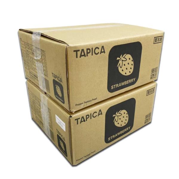 ＜冷凍便＞ 業務用タピオカ 冷凍個食パック【TAPICA】 イチゴ 65g×30pc×2BL×2合い...