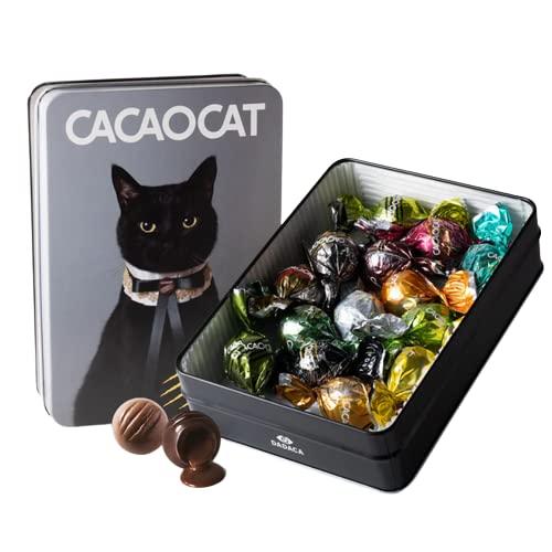 カカオキャット CACAOCAT缶 14個入り CAT バレンタイン チョコレート 詰合せ ギフト ...