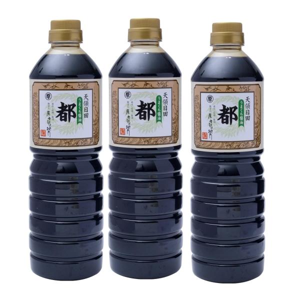 まるはら うまくち醤油 都 1L×3本