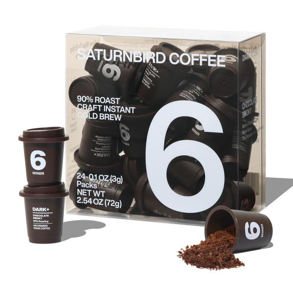 SATURNBIRD Coffee インスタントコールドブリュー、フレンチロースト(NO.6)、アラ...