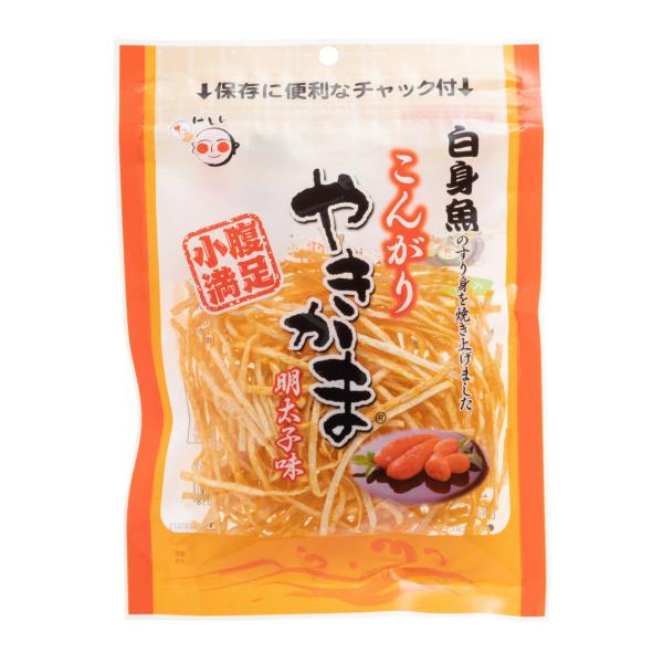 Takeshin(竹新) こんがりやきかまR 明太子味 40g 12袋入り 白身魚を焼き上げたおつま...