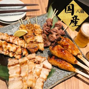 八蔵 国産 焼き鳥 冷凍 50本 5〜6人前(約2kg:もも20本 砂ずり10本 豚バラ10本 久留米ダルム5本 つくね5本) やきとり バーベキュー