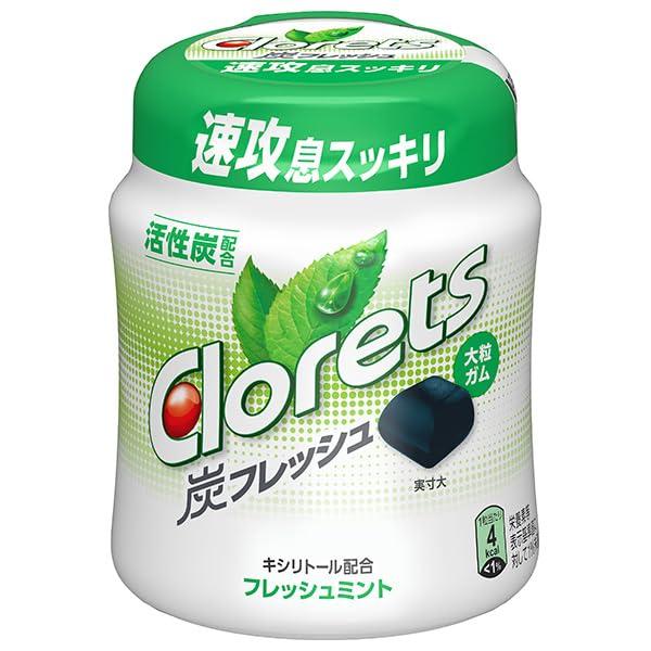 モンデリーズ・ジャパン クロレッツ 炭フレッシュ フレッシュミントボトルR(粒ガム) 112g×6個...