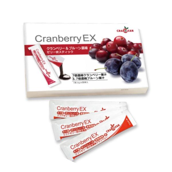 クランベリーEX 450ｇ(15ｇ×30本) 【キナ酸856mg】ソフトゼリースティック CRANC...