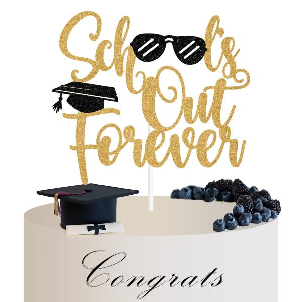 School's Out Forever ケーキトッパー、学校最後の日、I Did It/Maste...