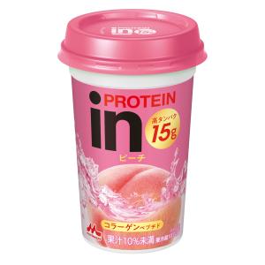 inPROTEIN ピーチ 240ml 10本 プロテイン ドリンク コラーゲン 飲み物 クール便 森永乳業