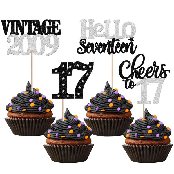 ハッピー13歳の誕生日カップケーキトッパースター13ハローサーティーンヴィンテージ2012カップケー...