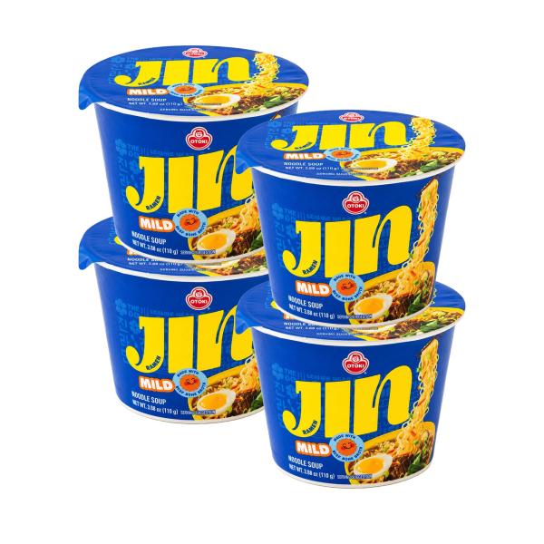 【オットギ】ジンラーメン マイルド カップ 110g、4個 【みのる商事発送】