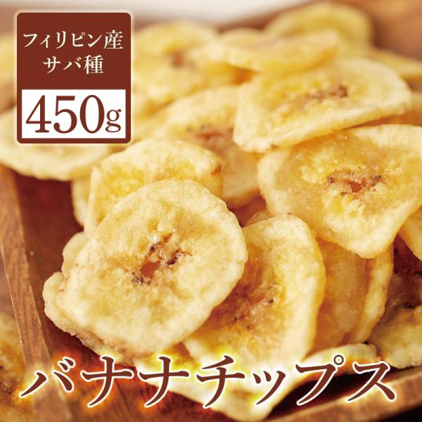 バナナチップス 450g ドライフルーツ  ドライバナナ オーガニック  バナナチップス ドライフル...