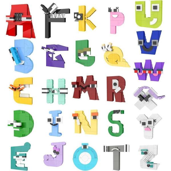 ブロック レゴ互換 ゲーム アルファベットロア ロブロックス おもちゃ alphabet lore ...