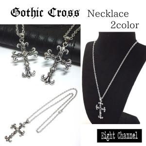 ネックレス アイアンクロス 鉄十字 シルバー 黒 メタル オニキス