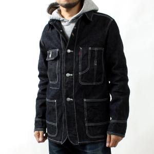 デニムジャケット メンズ アメカジ アウター カバーオール 国産 日本製 おしゃれ 大人 エイトジ ー EIGHT-G DENIM COVER ALL 8JK -01B｜eightg