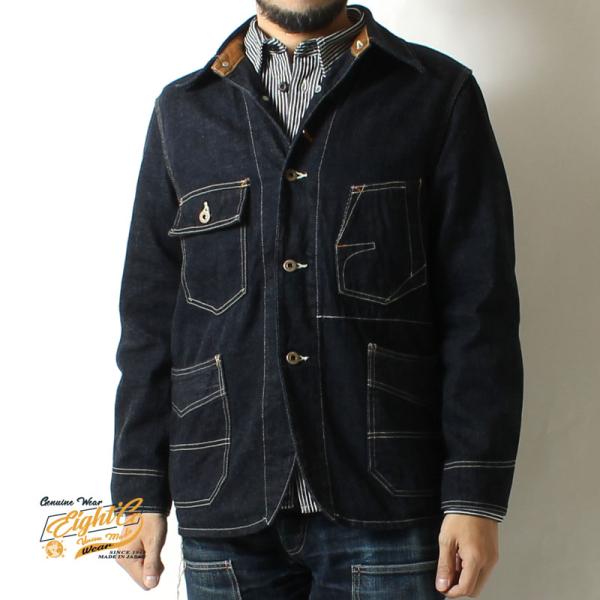 エイトジー デニムジャケット カバーオール 2025秋冬 新作 アウター レイルローダージャケット ...
