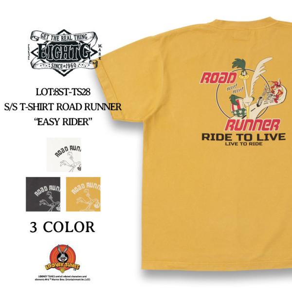 エイトジー Tシャツ 2022春夏 新作 ルーニーテューンズコラボ ロードランナー メンズ アメカジ...