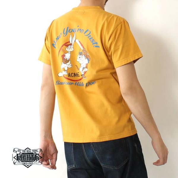 エイトジー Tシャツ 2023春夏 新作 ルーニーテューンズ メンズ アメカジ 半袖  大人 30代...