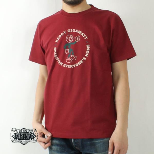 エイトジー Tシャツ プリント 2025春夏 新作 ロゴ 半袖 綿100 シンプル メンズ アメカジ...