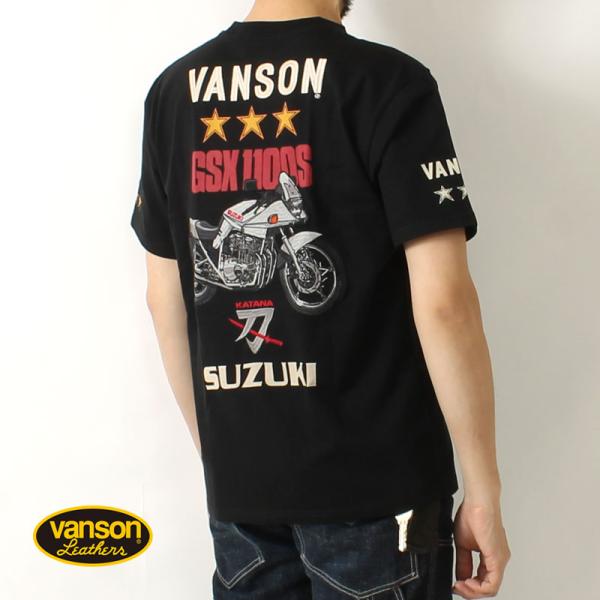 バンソン Tシャツ スズキコラボ GSX1100S カタナ 2024春夏 新作 SMV-2402 V...