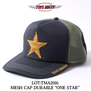トイズマッコイ キャップ 2020年秋冬 TMA2016 TOYS McCOY MESH CAP DURABLE ONE STAR 帽子 メッシュキャップ ワンスター アメカジ バイカー メンズ