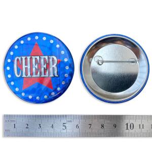 チア CHEER 缶バッチ 缶バッジ 丸形 ホ...の詳細画像1