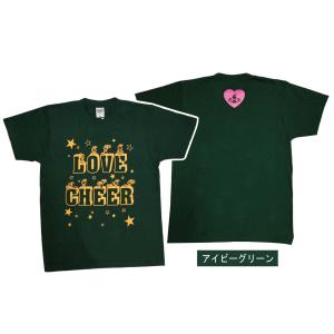 チア Tシャツ LOVE-CHEERティズ キッズ ジュニア 子供 大人 練習着 半袖 エイティズ ...