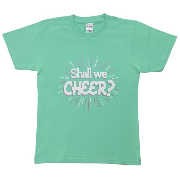 チア Tシャツ Shall-We-CHEER キッズ ジュニア 子供 大人 練習着 半袖 エイティズ