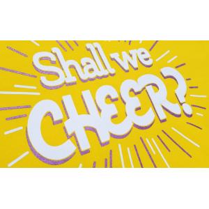 チア Tシャツ Shall-We-CHEER キッズ ジュニア 子供 大人 練習着 半袖 エイティズ