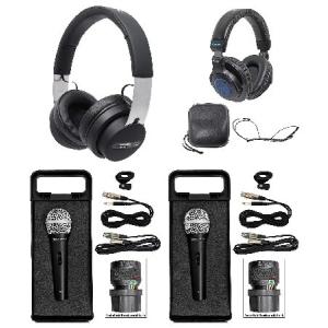 Audio-Technica ATH-PRO7X On-Ear DJ Headphones+Free Headphones+(2) Mics+Cases
