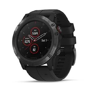 Garmin fenix 5 Plus, Premium Multisport GPS Smartwatch, Features Color Topo Maps, Heart Rate Monitoring, Music and Contactless Payment, Black with Bla