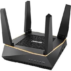 ASUS AX6100 WiFi 6 Gaming Router (RT-AX92U) - Tri-Band Gigabit Wireless Internet Router, Gaming ＆ Streaming, AiMesh Compatible, Lifetime Internet Sec