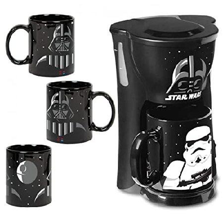 スターウォーズ ダース・ベイダーとストームトルーパー シングルカップ コーヒーメーカー マグカップ2...