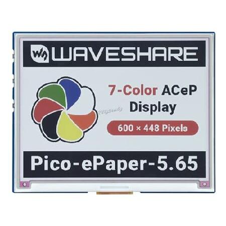 5.65インチ ACeP 7色e用紙 E-インク 600×448ピクセル ディスプレイモジュール R...