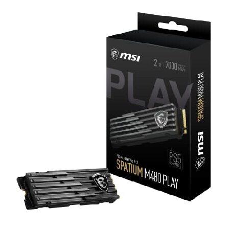 MSI SPATIUM M480 PCIe 4.0 NVMe M.2 2TB Play 内蔵型 SS...