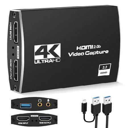 MOYOON 4K HDMI キャプチャーボードswitch対応 USB 3.0ゲームキャプチャー ...