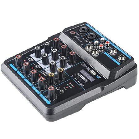 Mixers Audio 4 Channel Mixer, Dj Mixer Board Mixer...