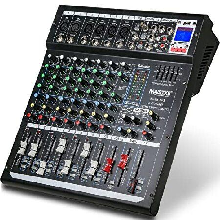 Dj Mixers 8 Channel Audio Mixer Sound Board with B...