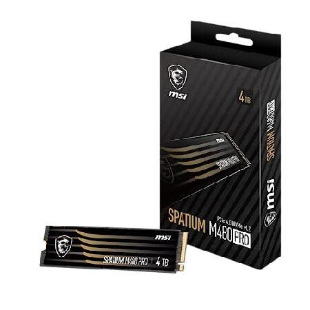 MSI SPATIUM M480 PRO PCIe 4.0 NVMe M.2 4TB 内蔵型 SSD...