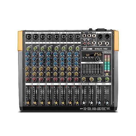 Bomaite KA8 Professional Mixer Sound Board Console...