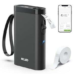 Nelko P21 ラベルライター Bluetooth接続多機能ラベルプリンター8mm-15mm幅テープ付 感熱小型充電式シールプリンター ポータブル 書類整理/名前/値札シール/調味｜eightimportstore