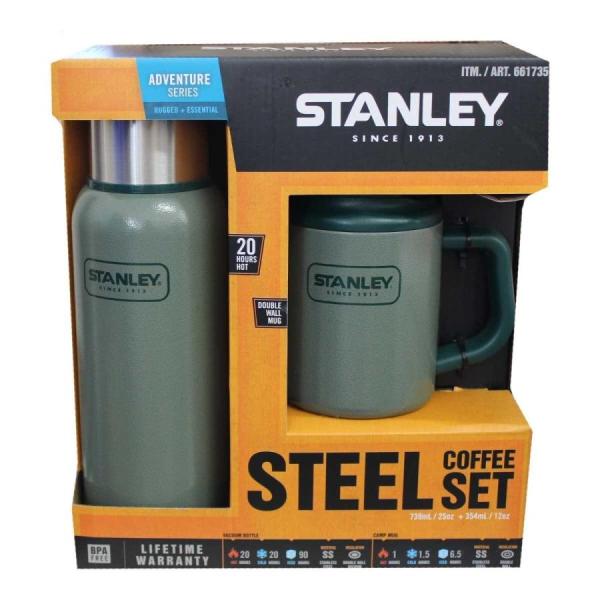 STANLEY スタンレー STEEL COFFEE SET 真空断熱ボトル739ml キャンプマグ...
