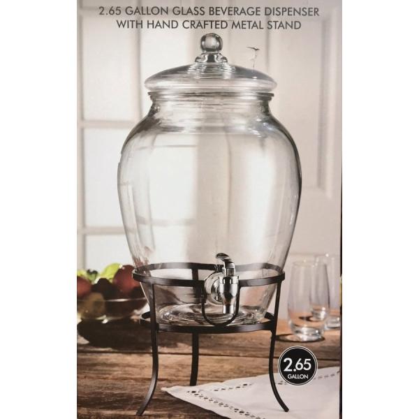 Stylesetter ガラス製 ドリンクディスペンサー 10.0L 新品 送料無料