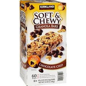 KIRKLAND カークランド ソフト＆チューイー グラノーラバー 大容量パック 24g×60本入り...