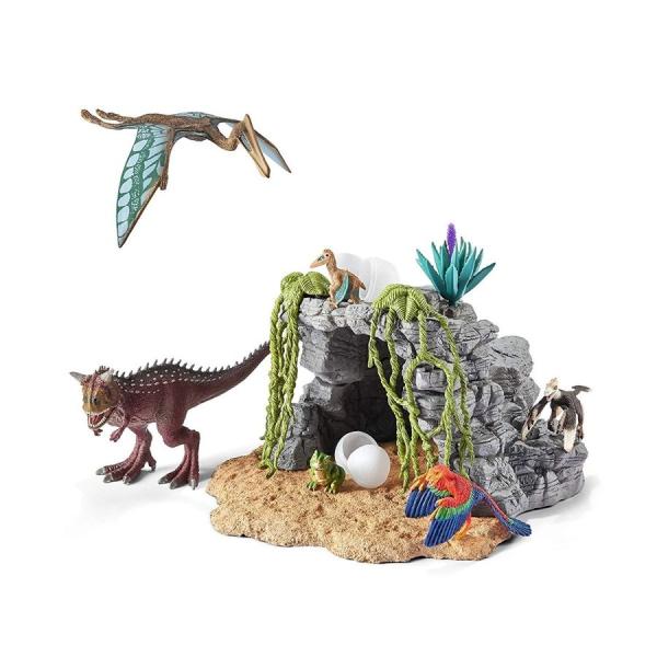 シュライヒ Schleich 42261 恐竜と洞窟セット DINOSAURS フィギュア 新品 送...