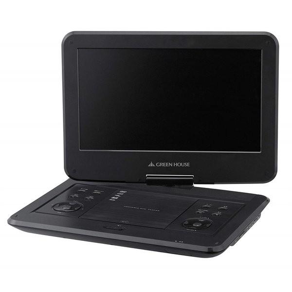 グリーンハウス GREEN HOUSE GH-PDV13VT-BK フルセグTV内蔵 ポータブルDV...
