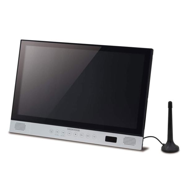 グリーンハウス GH-PBD14AT BK 14型ワイド ポータブルブルーレイプレーヤー 地デジ ワ...