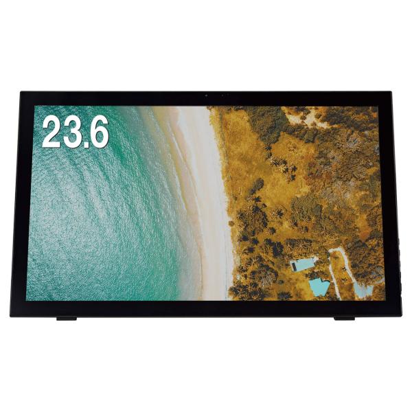 グリーンハウス GH-LTP24ABK Webカメラ付 23.6型ワイド液晶 静電容量式10点マルチ...