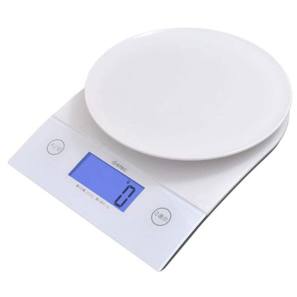 ドリテック DRETEC KS-264WT デジタルスケール バックライト付き 2kg ホワイト 新...
