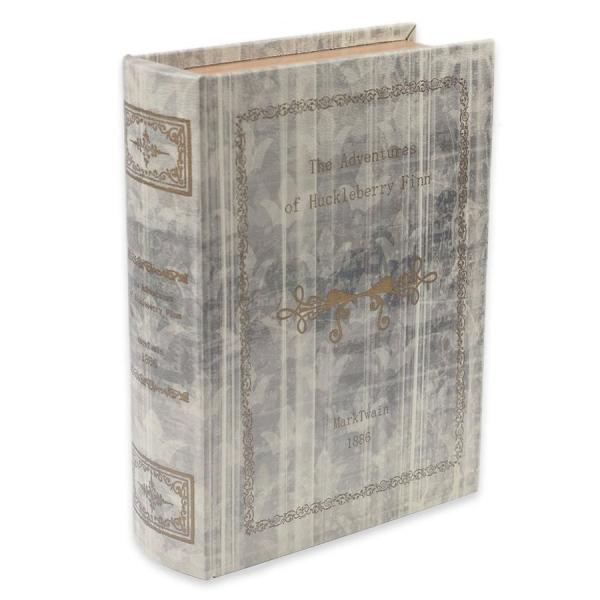 秋月貿易 アンティーク調 ブック型小物入れ Lサイズ The Adventures of Huckl...