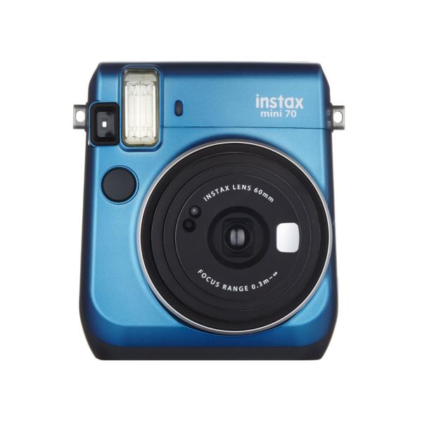 富士フイルム FUJIFILM instax mini 70N インスタントカメラ チェキ ブルー ...